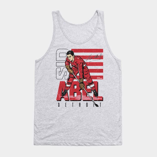 Sid Abel Detroit Homage Tank Top by Erianna Bee